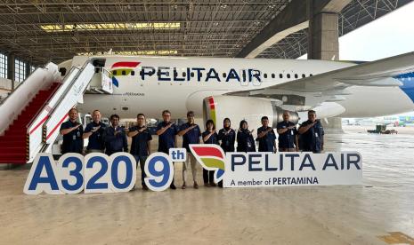 Armada kesembilan Pelita Air jenis Airbus A320 sudah tiba di Indonesia.