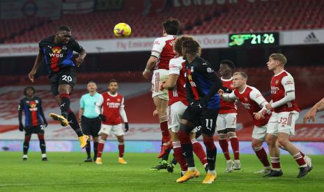 Arsenal Vs Crystal Palace yang bermain imbang 0-0 dalam laga pekan ke-18 Liga Inggris di Stadion Emirates, London, K