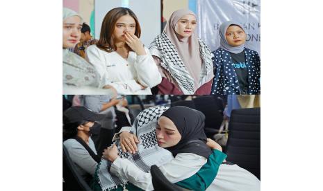 Artis dan influencer menggalang donasi untu Palestina.