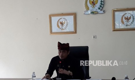 Senator Bali, I Gusti Ngurah Arya Wedakarna saat ditemui di kantor DPD RI Provinsi Bali, Kota Denpasar.