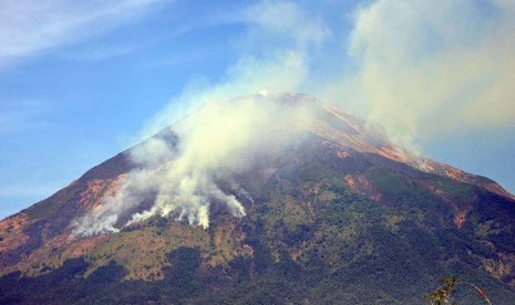 Gunung Sindoro di Temanggung, Jateng. (Antara/Anis Efizudin)