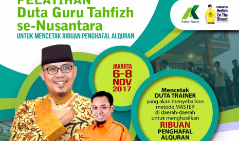 Askar Kauny menggelar acara pelatihan MASTER (Menghafal Alquran Semudah Tersenyum) untuk para guru. 