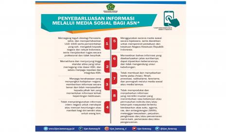 ASN Kemenag diminta bijak dan cerdas dalam bermedsos.