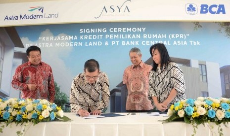 Astra Modern Land dan PT Bank Central Asia Tbk (BCA) menjalin kerja sama pemasaran kredit pemilikan rumah (KPR). 