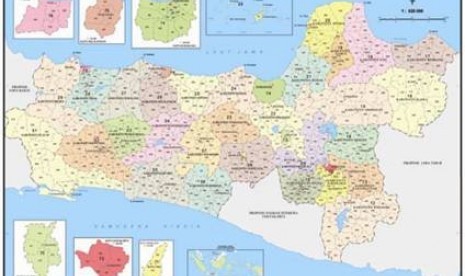 Atlas Indonesia yang dibuat oleh Badan Informasi Geospasial mengantarkan wilayah administrasi Indonesia mulai dari propinsi sampai kecamatan. 