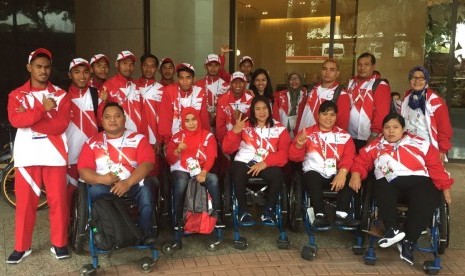 Atlet-atlet Indonesia pada ASEAN Para Games 2017.