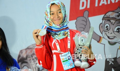 Pecatur asal Kabupaten Bekasi Medina Warda raih emas di Sea Games Vietnam