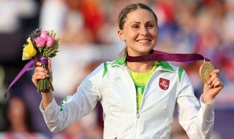 Atlet putri Lithuania, Laura Asadauskaite menggondol medali emas terakhir Olimpiade London 2012 lewat cabang olahraga pentathlon di Greenwich Park, Ahad (12/8) waktu setempat.