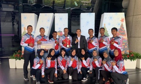  Atlet terjun payung TNI AU  meraih prestasi di Perak International Skydiving Championship 2019 di Ipoh, Perak, Malaysia.