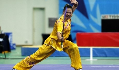 Atlet wushu Indonesia, Irmanto Ivana Ardelia.