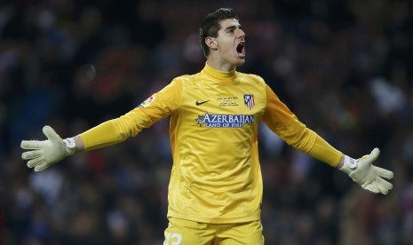 Atletico Madrid's goalkeeper Thibaut Courtois 