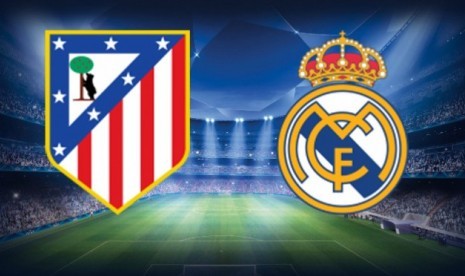 Atletico Madrid Vs Real Madrid (ilustrasi)