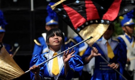 A marching band performs in Jakarta (file photo)