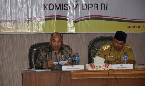 Audiensi Komisi VI DPR RI dengan pemprov Malut.