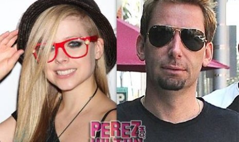 Avrtil Lavigne dan tunangannya Chad Kroeger 