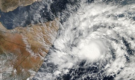  Badai Tropical Cyclone 3A melanda Somalia (ilustrasi)