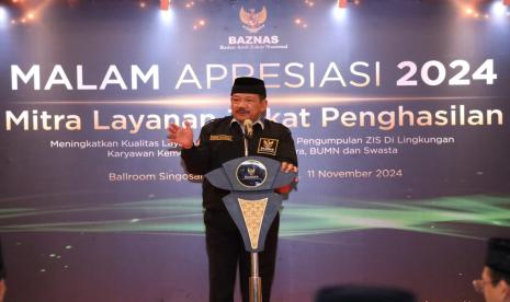 Badan Amil Zakat Nasional (Baznas) RI menggelar Malam Apresiasi Mitra BAZNAS 2024 sebagai upaya mendorong pelayanan dan pengumpulan Zakat Karyawan Langsung (ZKL) di lingkungan karyawan kementerian, lembaga negara, Badan Usaha Milik Negara (BUMN), dan swasta.