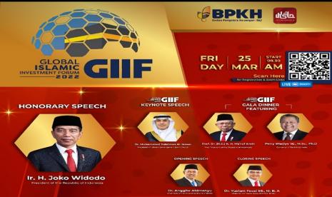 Badan Pengelola Keuangan Haji (BPKH) akan kembali menyelenggarakan Global Islamic Investment Forum 2022 (GIIF 2022) pada Jumat, (25/3/2022) secara daring dan luring. GIIF 2022 akan dihadiri sekitar 100 peserta di lokasi acara Ballroom Hotel Pullman Central, Jakarta, dan sekitar 300 peserta melalui platform virtual. 