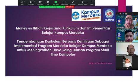 Badan Penjaminan Mutu dan Akreditasi (BPMA) Universitas BSI (Bina Sarana Informatika) sukses menggelar rapat koordinasi Monitoring dan Evaluasi (monev) program hibah kerja sama kurikulum dan implementasi Merdeka Belajar Kampus Merdeka (MBKM).