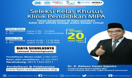 Bagi kebanyakan siswa, Matematika dan IPA merupakan salah satu pelajaran yang cenderung tidak disukai dan bahkan menjadi momok karena dianggap sulitdan rumit. Namun, tak sedikit pula siswa menyenangi ilmu hitung dan sains tersebut.