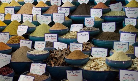 Bahan-bahan obat herbal yang di jual di Iran