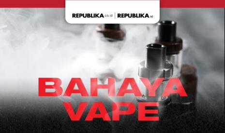 Bahaya vape. Dokter menyebut, rokok elektrik sama bahayanya dengan rokok konvensional.