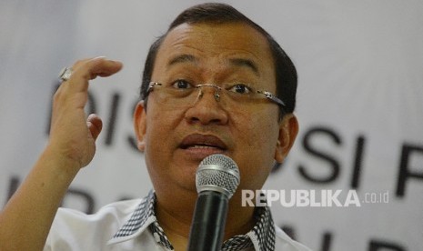  Calon Ketua Umum Partai Golkar Priyo Budi Santoso. (Republika/Raisan Al Farisi)