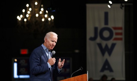 Bakal calon presiden Amerika Serikat Joe Biden. Bernie Sanders memberi dukungan untuk Joe Biden mengalahkan Donald Trump. Ilustrasi.