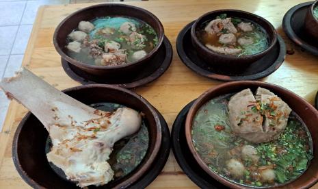 Bakso terbuat dari pati talas yang menjadi salah satu menu di Resto MS, Kota Bogor, Jawa Barat. (ilustrasi)