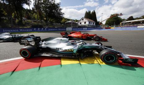 Balapan Formula Satu (F1) di Sirkuit Spa-Francorchamps, Stavelot, Belgia, 1 September 2019.