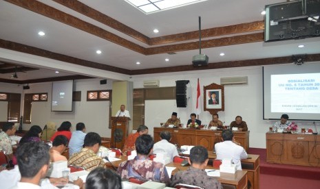 Baleg DPR RI melakukan sosialisasi UU Desa di Kabupaten Bantul.