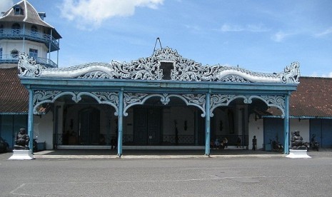 Baleroto in Kemandungan Lor, the entrance of Sri Manganti compound in Kraton Surakarta, Central Java