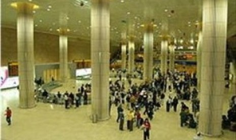 Bandara Internasional Ben Gurion di Tel Aviv, Israel.