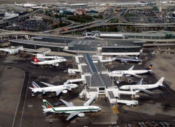  Bandara Internasional John F Kennedy di New York, Amerika Serikat.