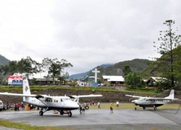 Bandara Mulia, kabupaten Puncak Jaya, Papua. (ilustrasi)