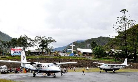 Bandara Mulia, kabupaten Puncak Jaya, Papua. (ilustrasi)