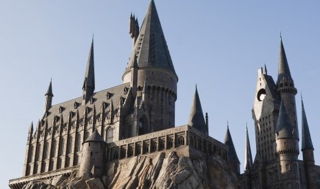 Bangunan The Wizarding World of Harry Potter di Universal Orlando Resort.