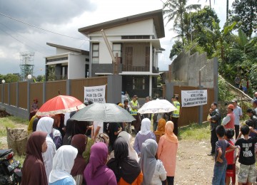 Bangunan di Cimenyan, Kabupaten Bandung, yang diduga dimanfaatkan untuk gereja liar