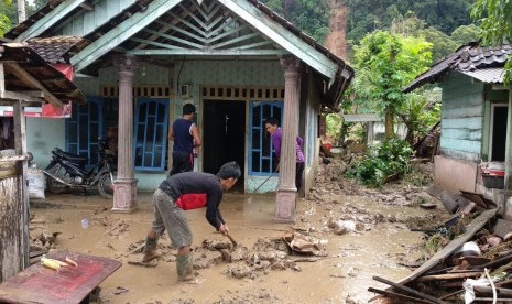 Banjir dan tanah longsor di Kabupaten Pesisir Barat, Lampung. (Ilustrasi)