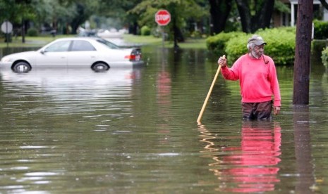 Banjir di Carolina Selatan, Senin (5/10).