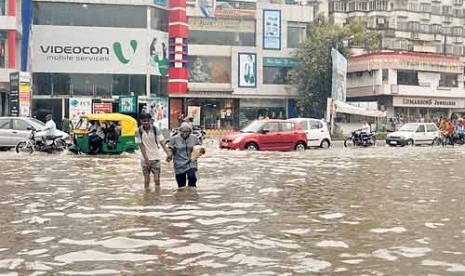 Banjir di Gujarat.