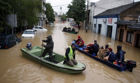 Banjir di Serbia.