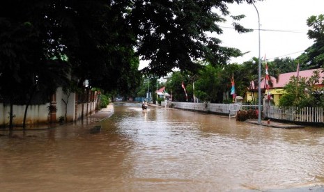 Ilustrasi banjir.