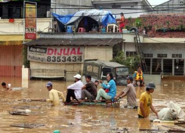 Banjir di Jakarta, ilustrasi