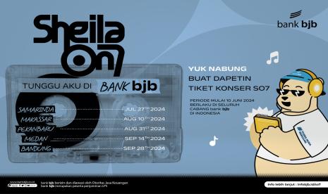 Bank bjb kembali menghadirkan kejutan istimewa bagi nasabah setianya dengan menggelar program nabung dapet tiket konser Sheila On 7 