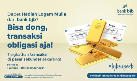 bank bjb meluncurkan program bjb Superb (Surprise for Retail Bonds) Tahun 2024, sebuah program pemberian reward berupa logam mulia bagi nasabah perorangan yang aktif melakukan transaksi pembelian maupun penjualan surat berharga di pasar sekunder.