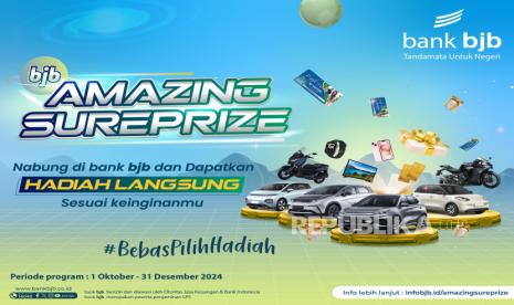 Bank Bjb menghadirkan bjb Amazing SurePrize, sebuah program penempatan dana yang memberikan hadiah langsung kepada nasabah. 