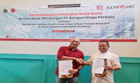  Bank DKI dan PT Bangun Niaga Perkasa bekerja sama menyediakan fasilitas kredit kepemilikan tempat berjualan bagi pedagang. 