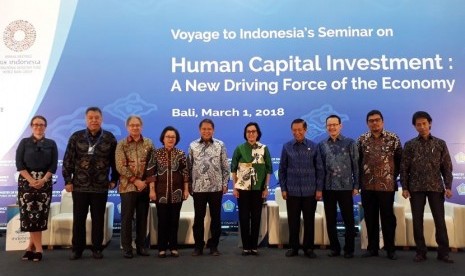 Bank Dunia (World Bank) bekerja sama dengan Kementerian Keuangan RI menggelar Seminar Internasional Sumber Daya Manusia (SDM) sebagai Pendorong Pertumbuhan Ekonomi di Anvaya Beach Resort, Kuta, Bali. Acara ini digelar dalam rangka menuju Sidang Tahunan Dana Moneter Internasional (IMF) - Bank Dunia yang berlangsung Oktober 2018.