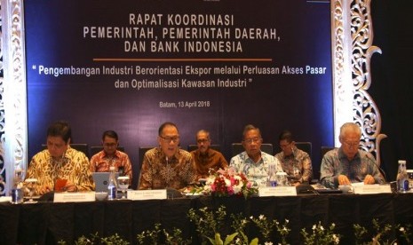 Bank Indonesia bersama pemerintah menggelar rapat koordinasi pusat-daerah (Rakor Pusda) yang ke-15 di Batam, Jumat (13/4).